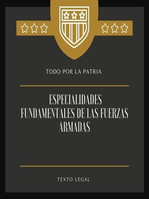 cover image of Especialidades fundamentales de las Fuerzas Armadas
